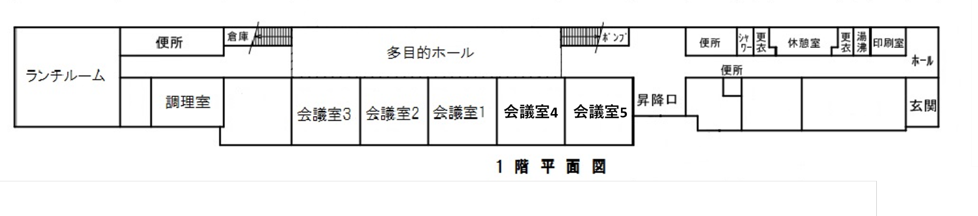 城原コミュニティセンター平面図