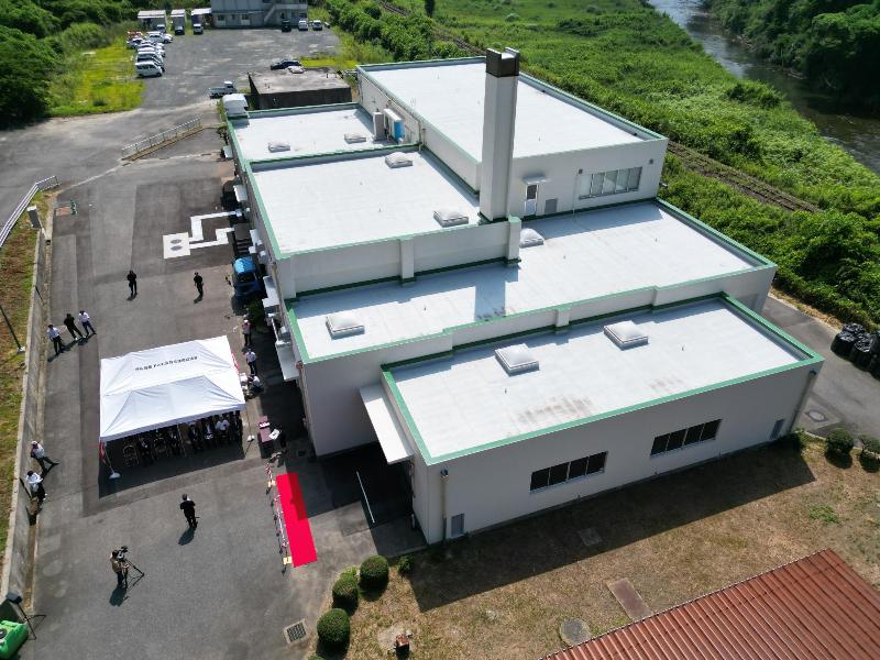 美祢市衛生センター運転開始式空撮