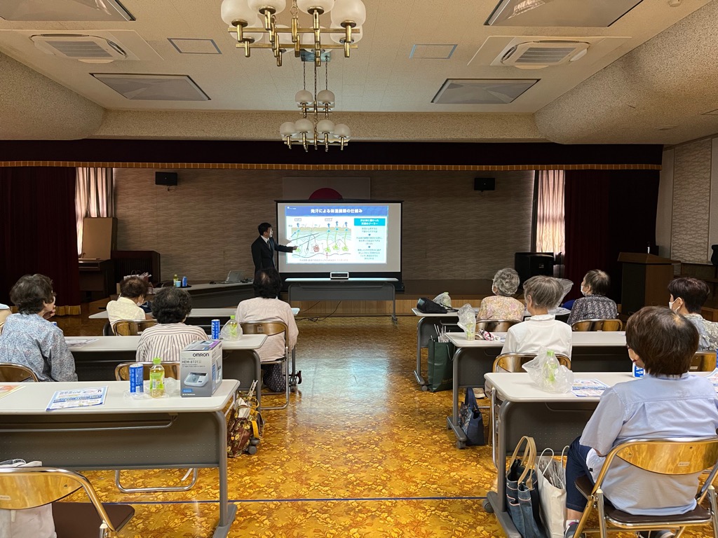 砂地公会堂熱中症対策セミナー会場の様子
