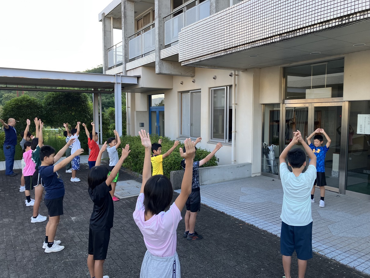 令和7年度少年消防クラブ員夏期研修ラジオ体操