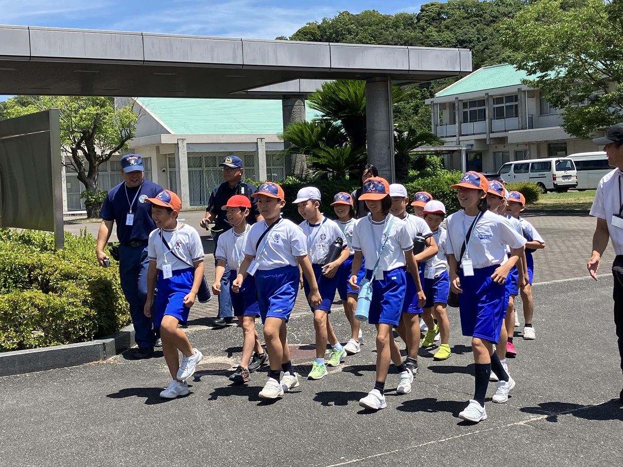 令和7年度少年消防クラブ員夏期研修集団行動