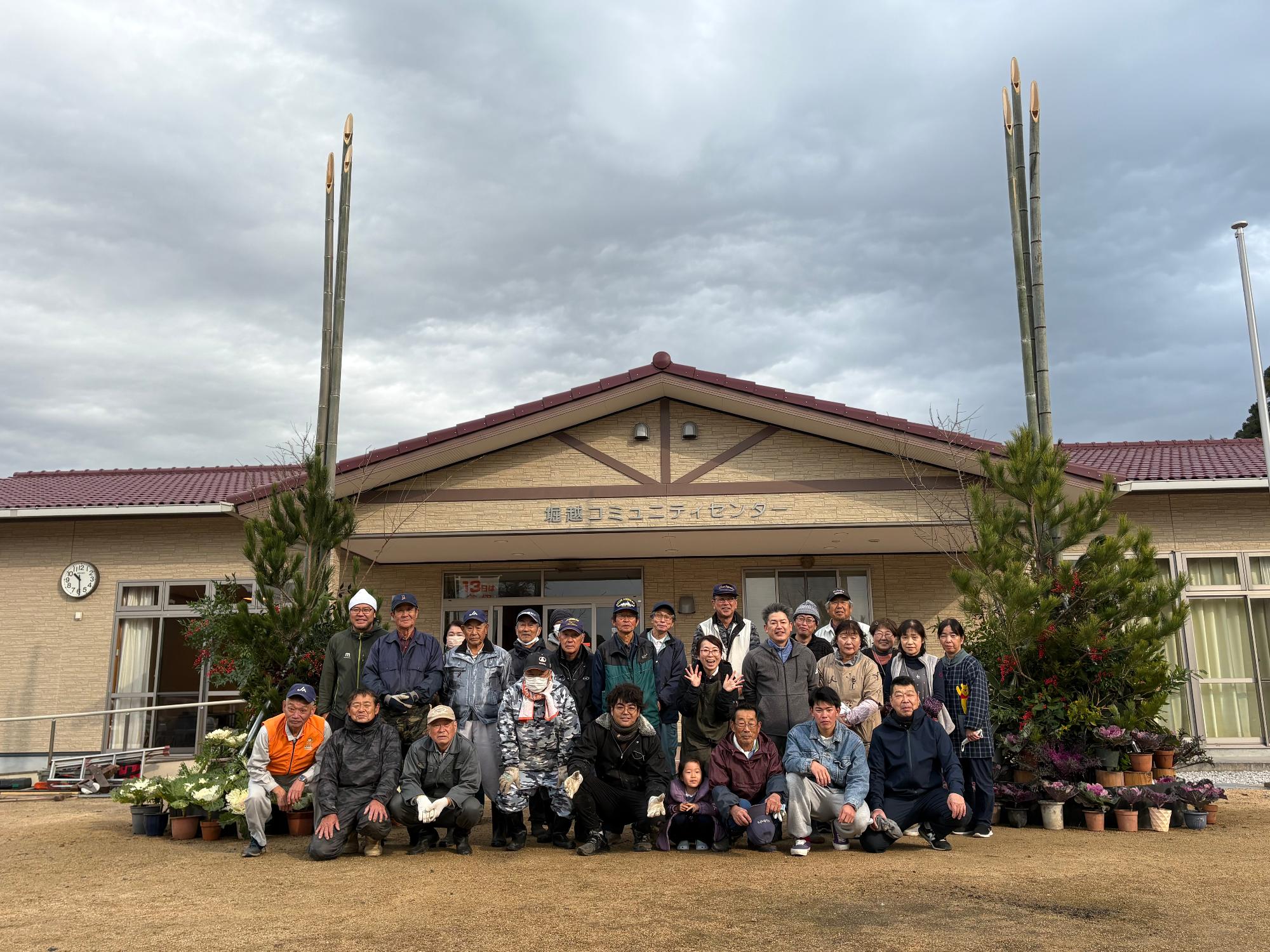 堀越の巨大門松