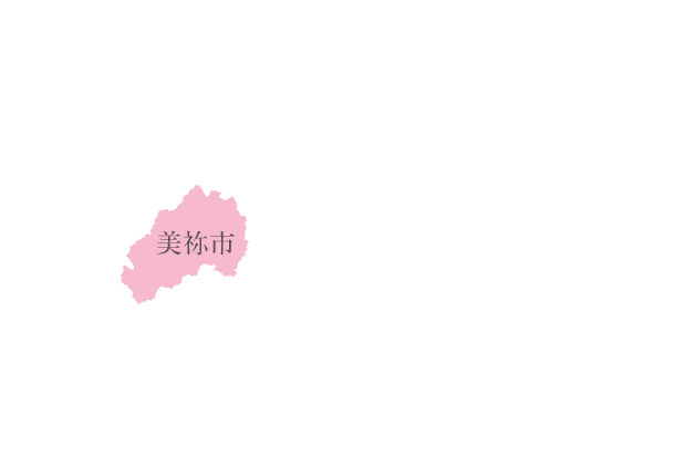 美祢市の所在地図